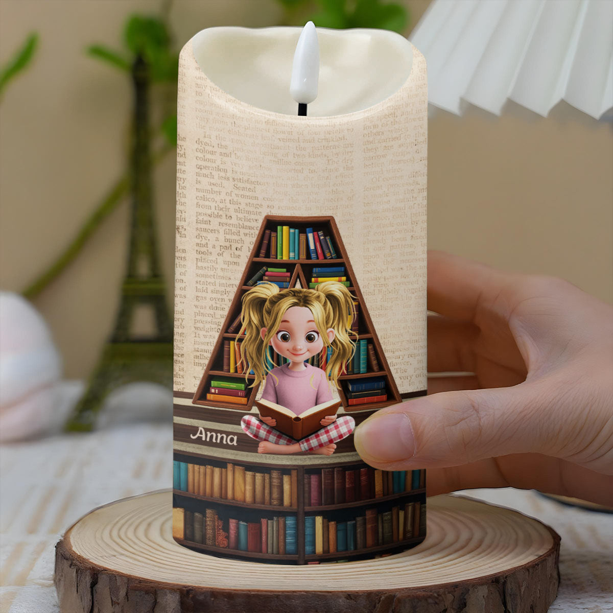 Yes I Am A Book Girl, My Books You Can't Borrow - Personalized Custom LED Candle - BLV016_LECA