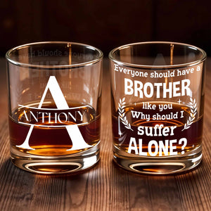 An Ageless Classic Gift Personalized Whiskey Glass - Personalized Custom Whiskey Glass - BRT005_RWG