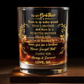 To My Brother There Is No Better Friend Leaves And Vines - Personalized Custom Whiskey Glass - BRT024_RWG