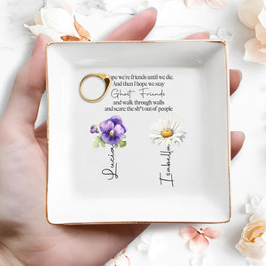 Ghost Friends Fun and Whimsical Quote - Personalized Custom Jewelry Dish - BST018_SCRD