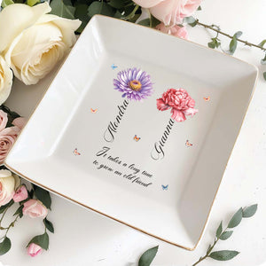 It Takes A Long Time To Grow An Old Friend - Personalized Custom Jewelry Dish - BST025_SCRD