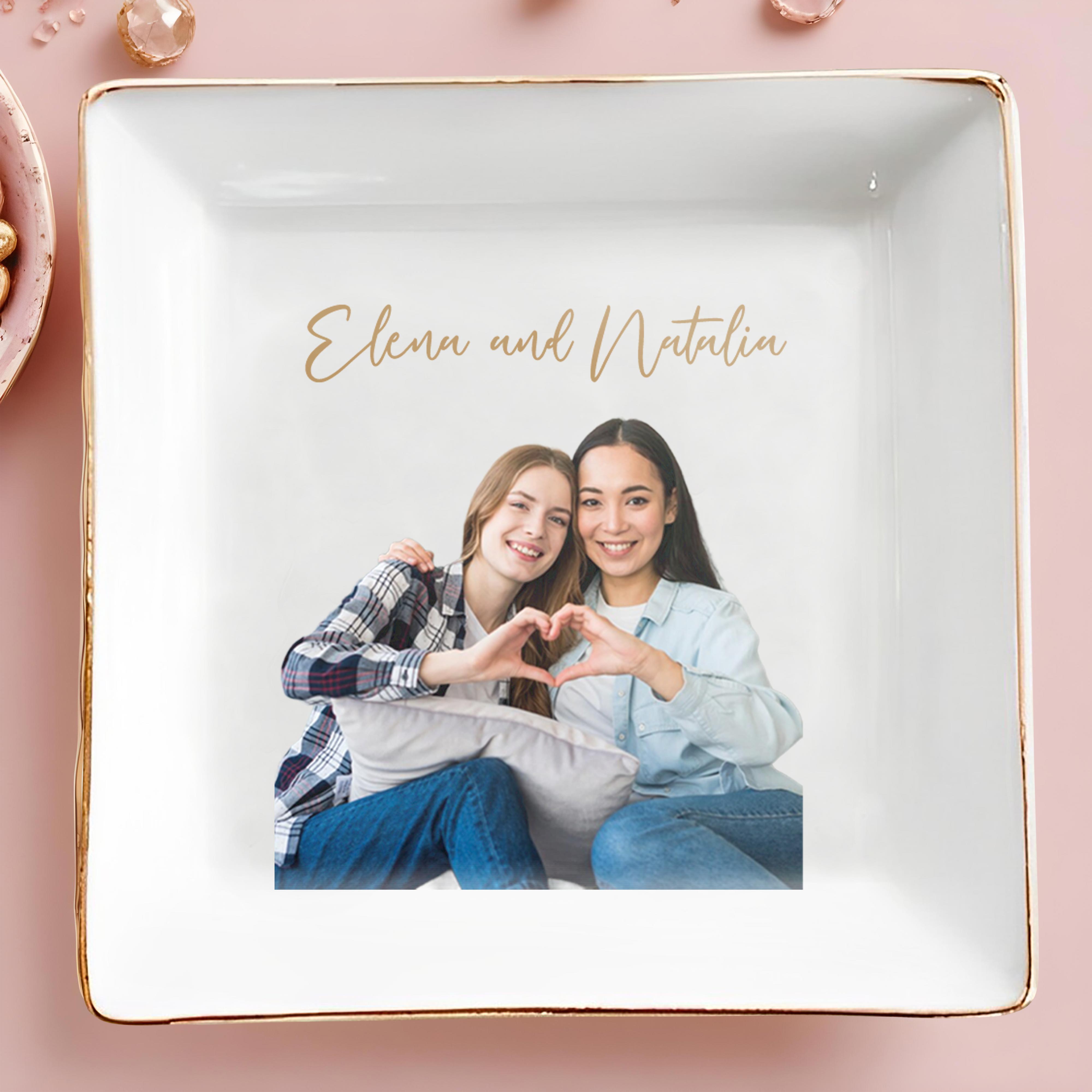 Capture Special Moments With Love Dish - Personalized Custom Jewelry Dish - BST036_SCRD
