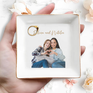 Capture Special Moments With Love Dish - Personalized Custom Jewelry Dish - BST036_SCRD