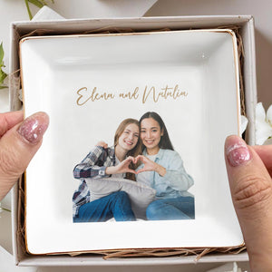 Capture Special Moments With Love Dish - Personalized Custom Jewelry Dish - BST036_SCRD