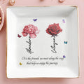 Enjoy The Journey Friendship Quote Jewelry Dish - Personalized Custom Jewelry Dish - BST044_SCRD
