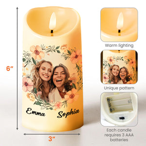 Our Friendship Like This Candle Vibrant Friendship Gift - Personalized Custom LED Candle - BST059_LECA