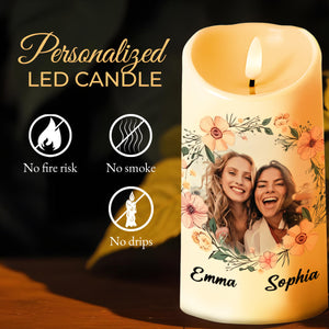 Our Friendship Like This Candle Vibrant Friendship Gift - Personalized Custom LED Candle - BST059_LECA