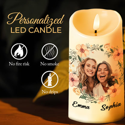 Our Friendship Like This Candle Vibrant Friendship Gift - Personalized Custom LED Candle - BST059_LECA