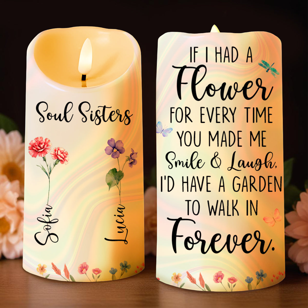 Illuminate Your Memories With Love And Light - Personalized Custom LED Candle - BST062_LECA