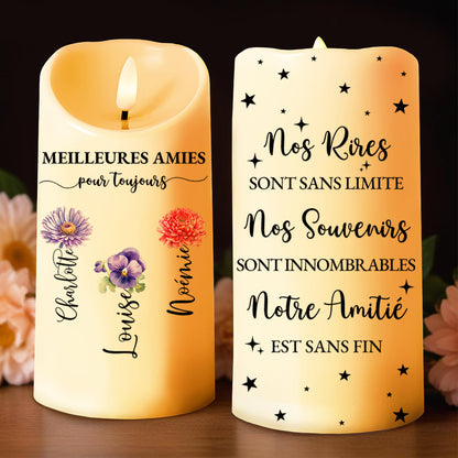 Light Up The Memories With Everlasting Warmth LED Candle - Personalized Custom LED Candle - BST066_LECA