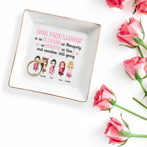 Intense Monopoly And Chaotic Uno Friendship Keeps Going - Personalized Custom Jewelry Dish - BST083_SCRD