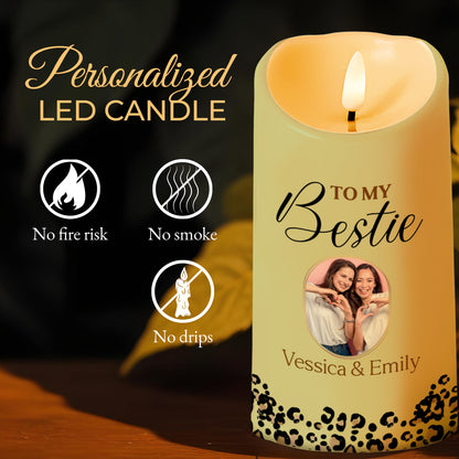 Soul Sister and Heart Friend Thank You Custom LED Candle - Personalized Custom LED Candle - BST109_LECA