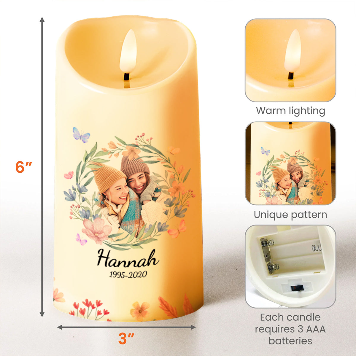 For My Best Friend In Heaven You Are Always There LED Candle - Personalized Custom LED Candle - BST113_LECA