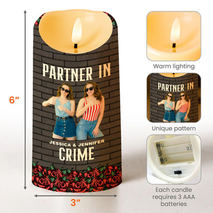 Just Remember If We Get Caught, Best Friends Special Gift - Personalized Custom LED Candle - BST116_LECA