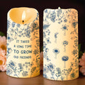 It Takes A Long Time To Grow Old Friends, Flowers - Personalized Custom LED Candle - BST325_LECA