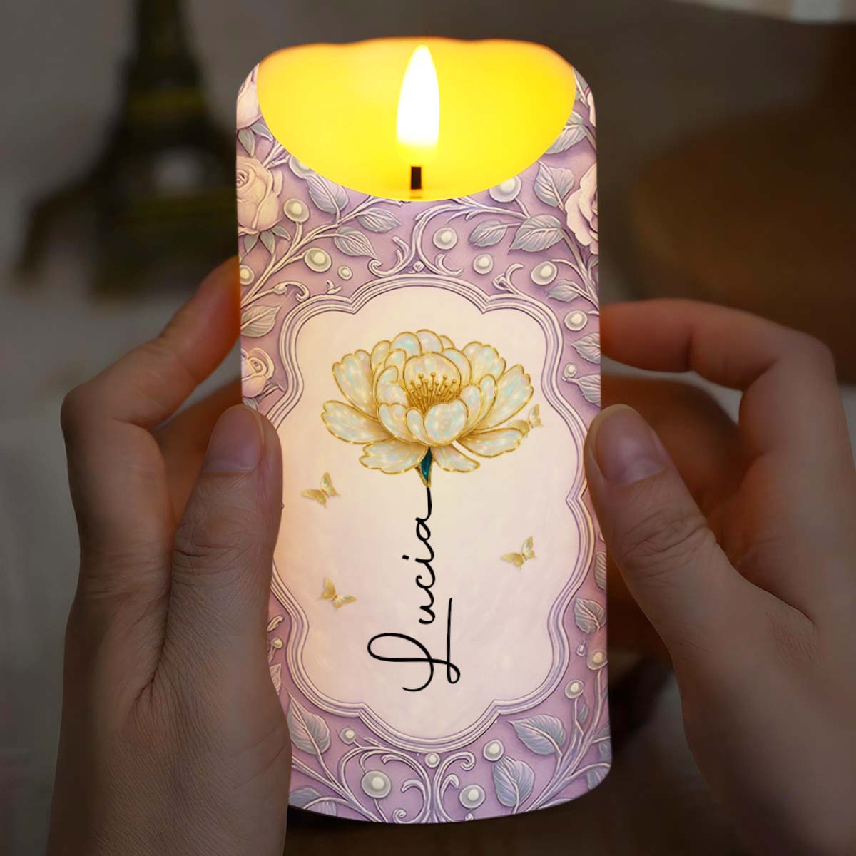 To My Bestie, Thank You For Being My Unbiological Sister - Personalized Custom LED Candle - BST419_LECA