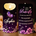 Advice From A Butterfly, Let Your True Colors Show - Personalized Custom LED Candle - DTG063_LECA