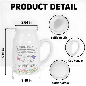 Friendship Friends Give Hope When Life Is Low - Personalized Ceramic Flower Vase