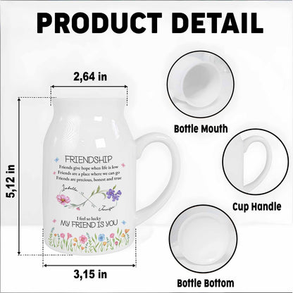 Friendship Friends Give Hope When Life Is Low - Personalized Ceramic Flower Vase