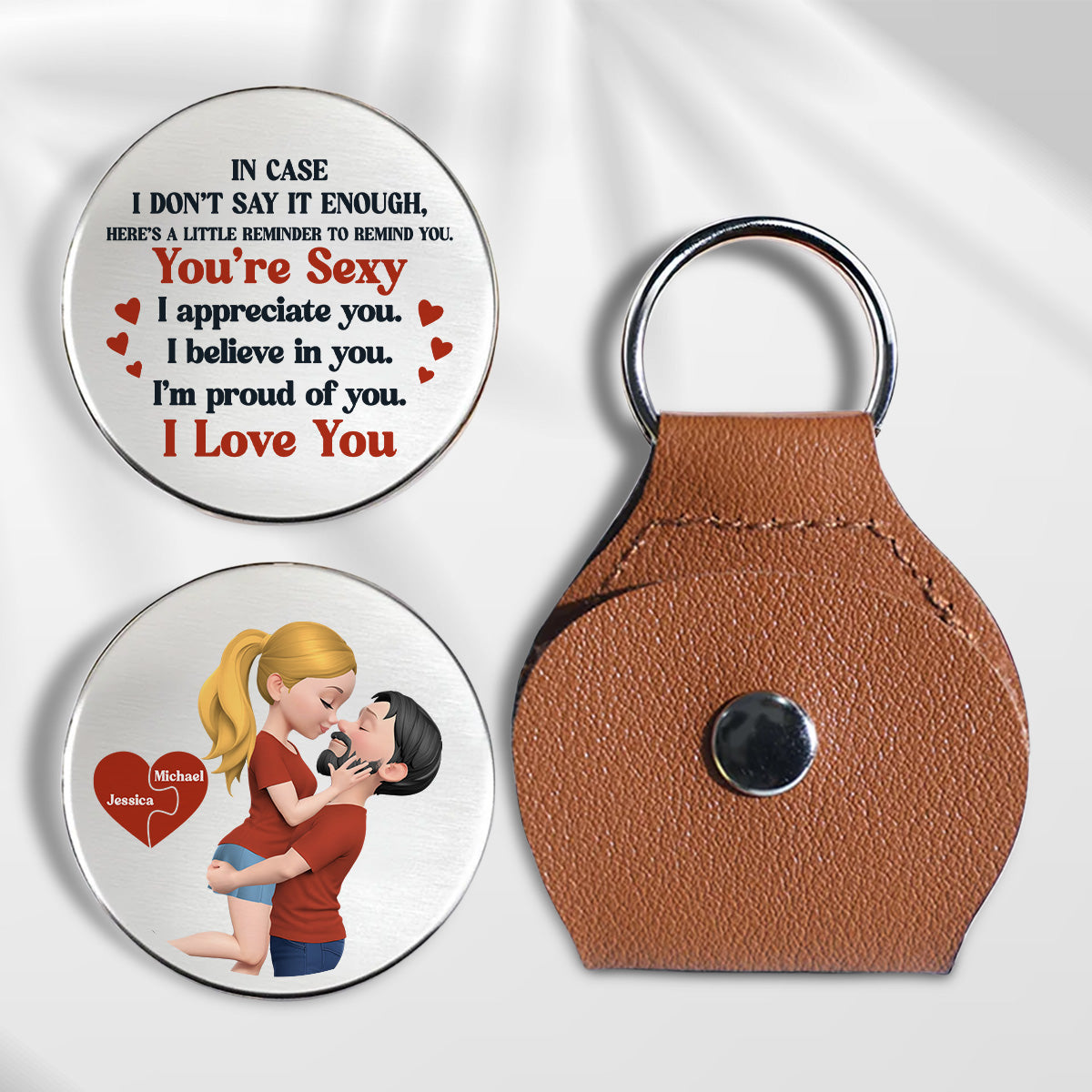 Love You Always Reminder - Personalized Pocket Hug - Christmas Gift For Wife
