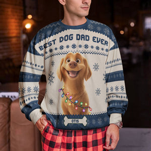 Best Dog Mom Ever 3D style personalized ugly sweater