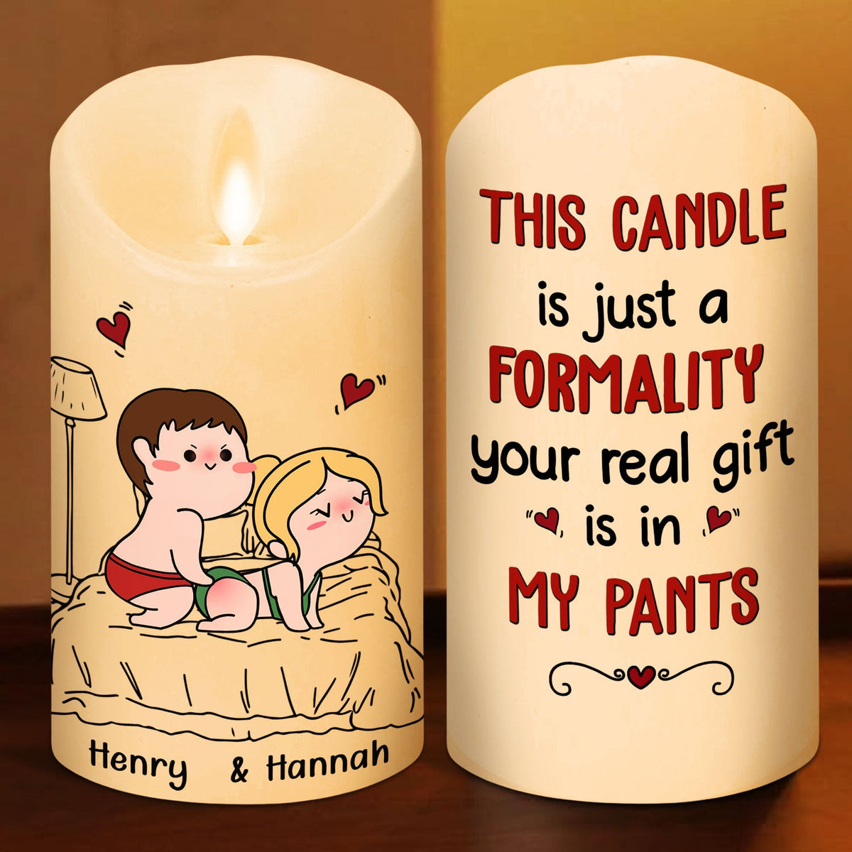 In My Pants - Personalized LED Candle
