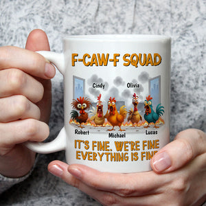 F-caw-f Fine personalized coffee mug