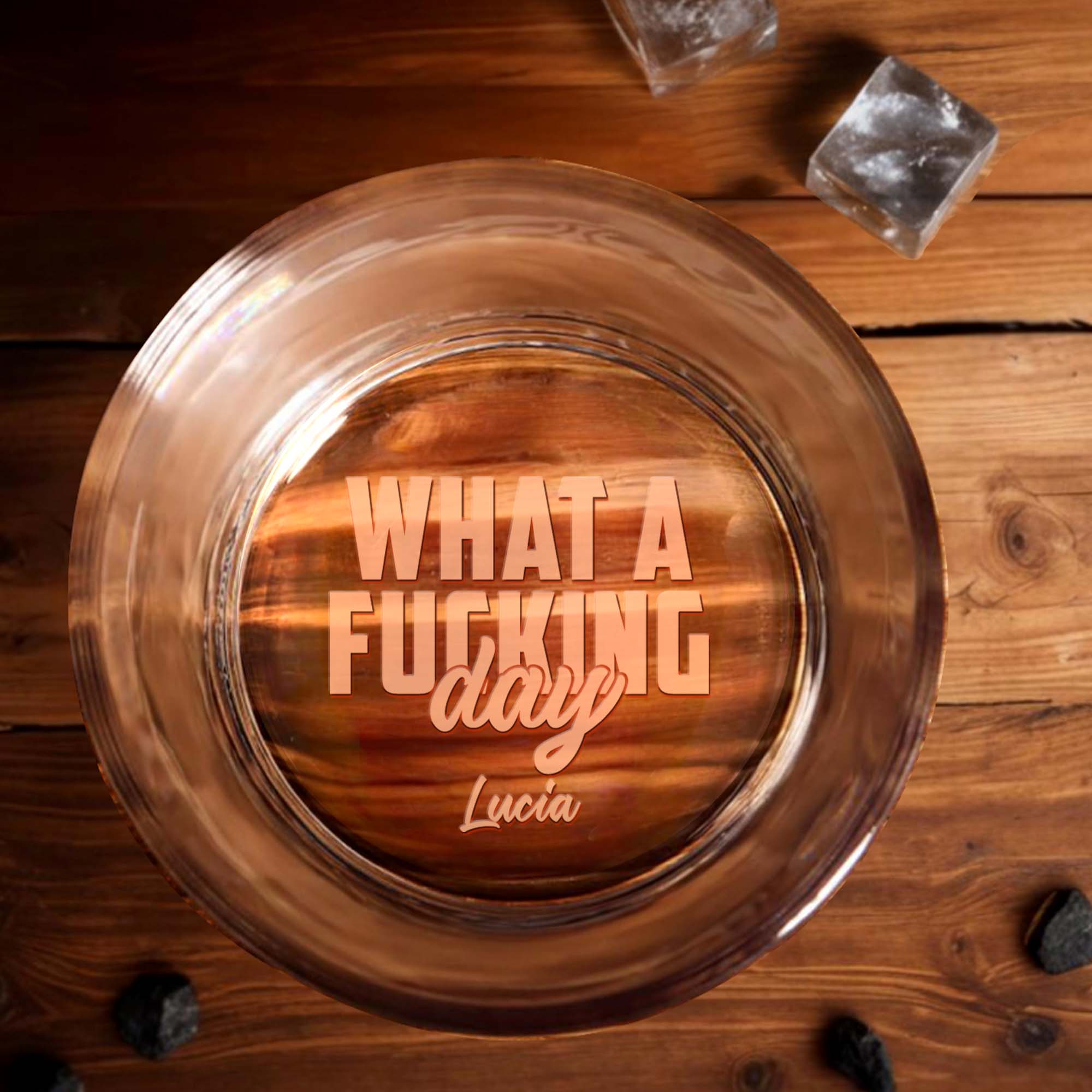 What A Day For Relaxing With Your Favorite Drink - Personalized Engraved Whiskey Glass - COL031_EWG