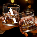 Personalize Your Own Unique Whiskey Glass Design - Personalized Custom Whiskey Glass - COL063_RWG