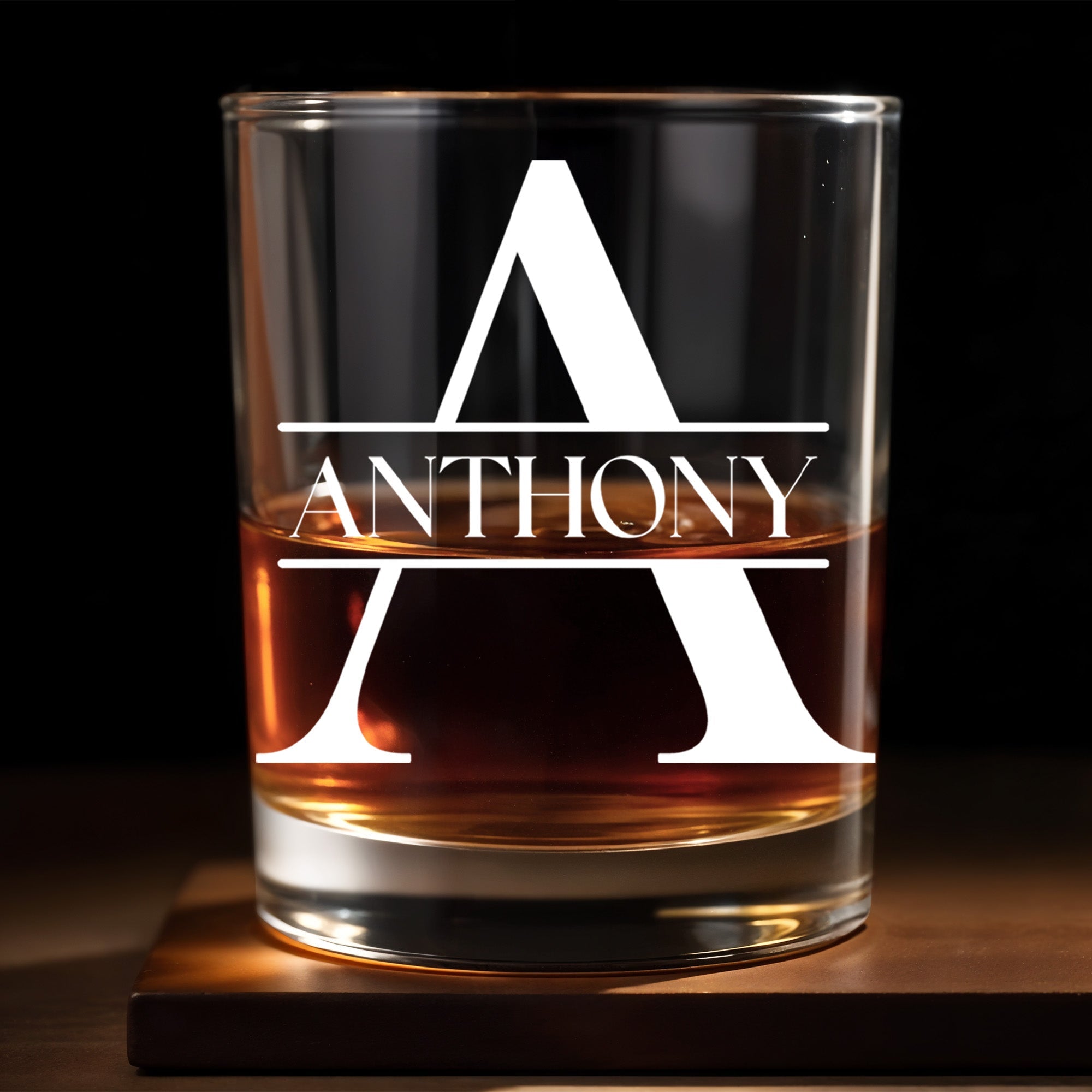 Personalize Your Own Unique Whiskey Glass Design - Personalized Custom Whiskey Glass - COL063_RWG