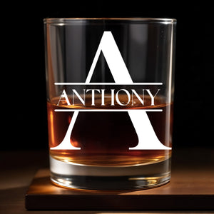 Personalize Your Own Unique Whiskey Glass Design - Personalized Custom Whiskey Glass - COL063_RWG