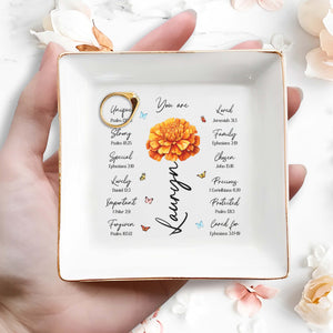 You Are Unique Strong Special Custom Jewelry Dish - Personalized Custom Jewelry Dish - CPL003_SCRD