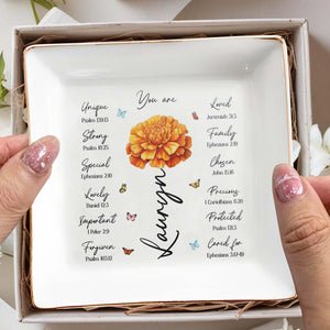You Are Unique Strong Special Custom Jewelry Dish - Personalized Custom Jewelry Dish - CPL003_SCRD