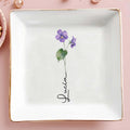 Let Your Love Bloom Forever - Personalized Custom Jewelry Dish - CPL020_SCRD