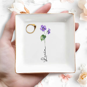 Let Your Love Bloom Forever - Personalized Custom Jewelry Dish - CPL020_SCRD