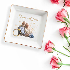 Cherish Your Most Treasured Memories Together - Personalized Custom Jewelry Dish - CPL028_SCRD