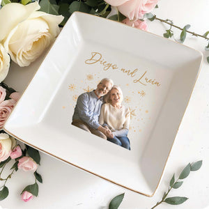 Cherish Your Most Treasured Memories Together - Personalized Custom Jewelry Dish - CPL028_SCRD