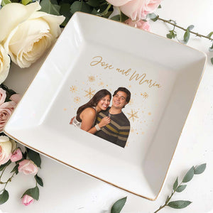Forever In Love With You Custom Jewelry Dish - Personalized Custom Jewelry Dish - CPL031_SCRD