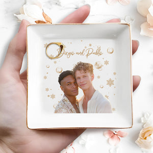 Forever And Always Custom Jewelry Dish - Personalized Custom Jewelry Dish - CPL032_SCRD