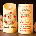 The Day I Met You - Personalized Custom LED Candle - CPL091_LECA