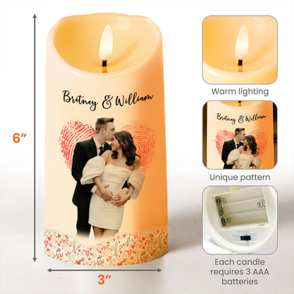 You Are My Person, My Favorite Place Is Next To You With Hearts - Personalized Custom LED Candle - CPL096_LECA