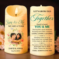You And Me, A Lifetime Of Loving And Laughing Together - Personalized Custom LED Candle - CPL097_LECA