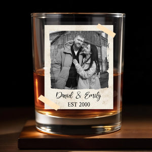 Capture Treasured Moments, Whiskey Glass - Personalized Custom Whiskey Glass - CPL1127_RWG