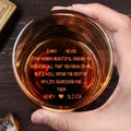 Beautiful Words Of Love With Heart - Personalized Engraved Whiskey Glass - CPL1149_EWG