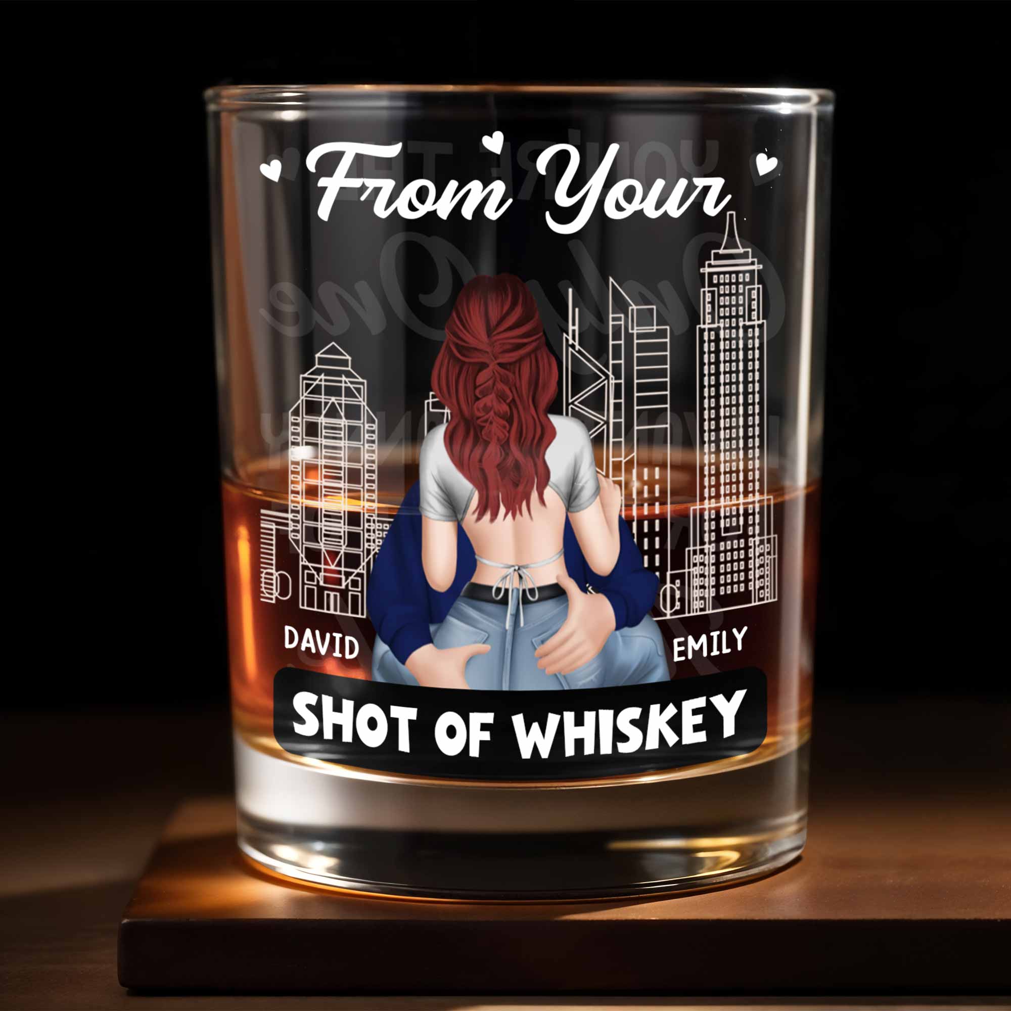 From Your Shot Of Whiskey, The Only One I Want To Annoy - Personalized Custom Whiskey Glass - CPL1155_RWG