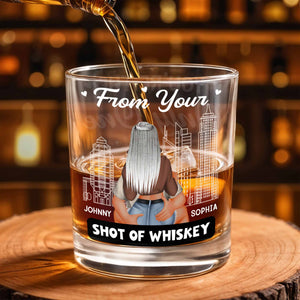 From Your Shot Of Whiskey, The Only One I Want To Annoy - Personalized Custom Whiskey Glass - CPL1155_RWG