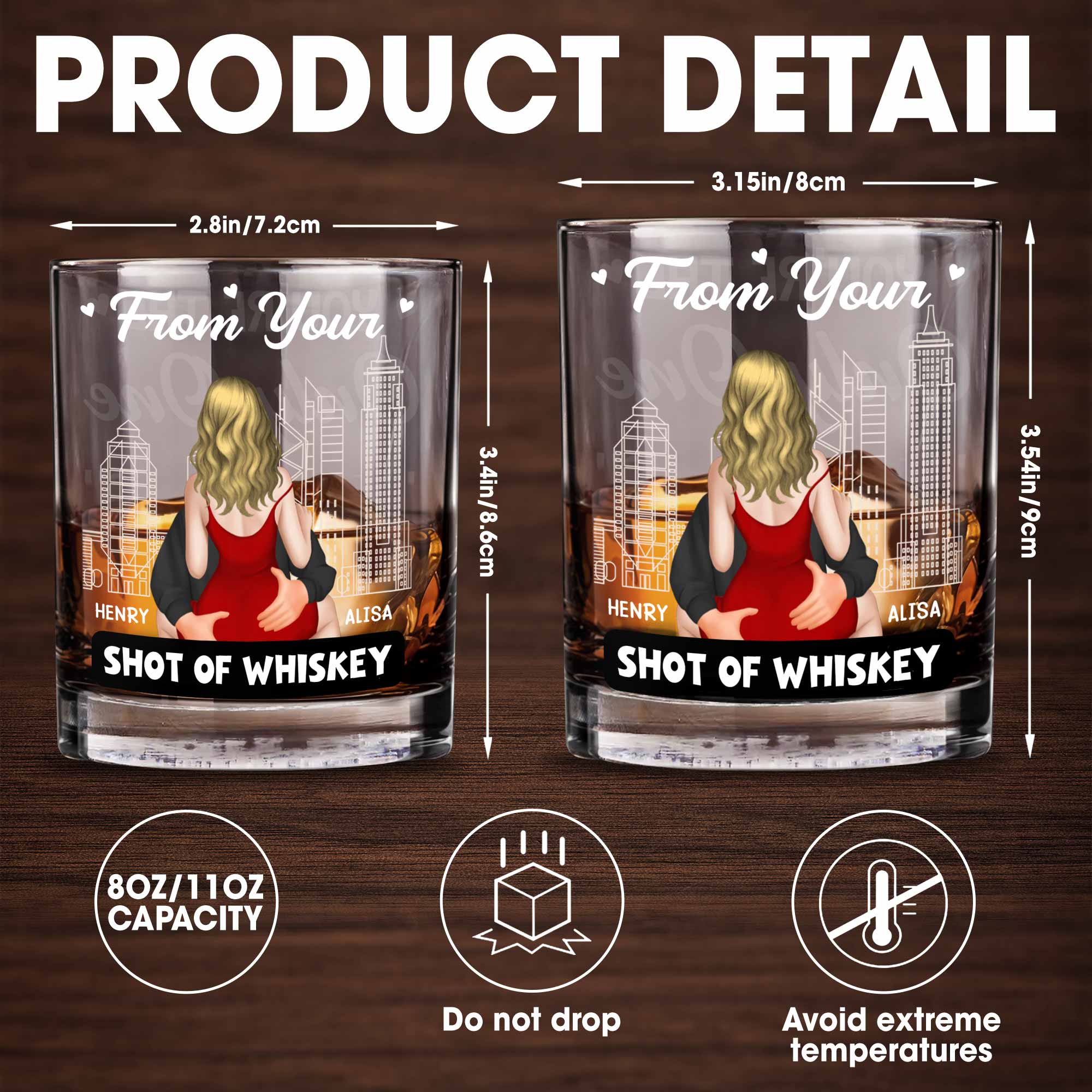 From Your Shot Of Whiskey, The Only One I Want To Annoy - Personalized Custom Whiskey Glass - CPL1155_RWG