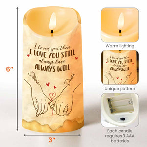 I Met You I Liked You I Love You I'm Keeping You - Personalized Custom LED Candle - CPL1233_LECA
