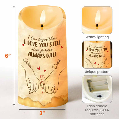 I Met You I Liked You I Love You I'm Keeping You - Personalized Custom LED Candle - CPL1233_LECA