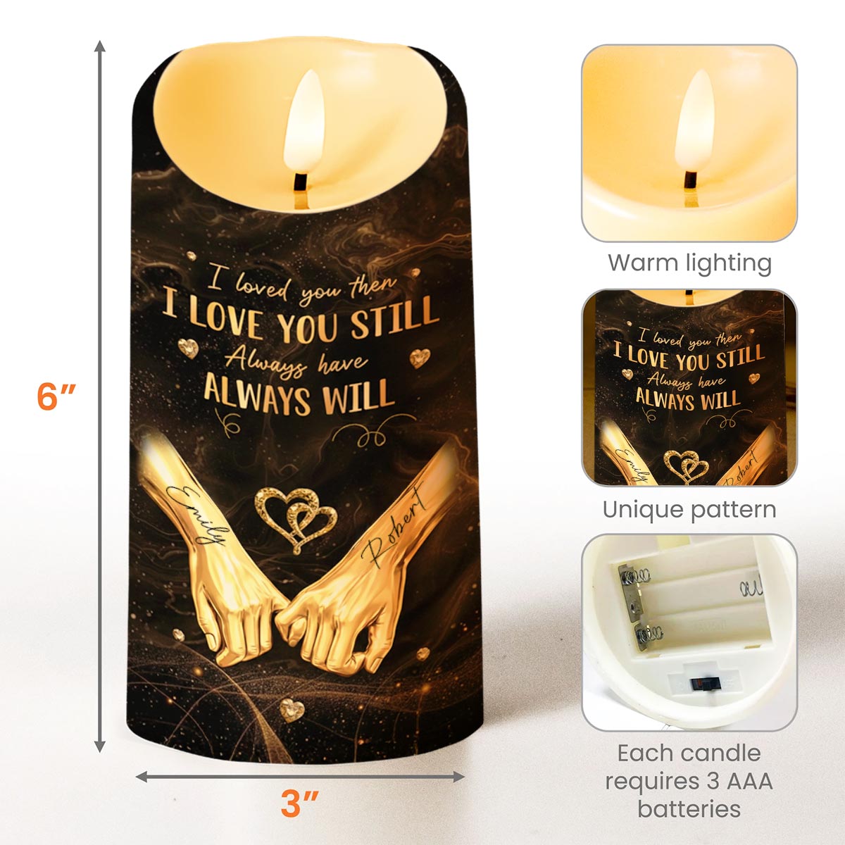 I Loved You Then I Love You Still Want To Be Your Last Everything - Personalized Custom LED Candle - CPL1235_LECA